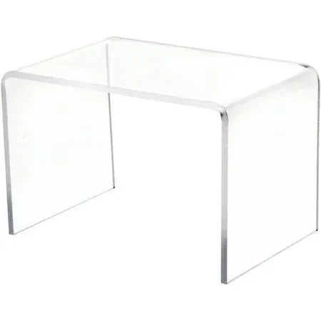 Plymor Clear Acrylic Rectangular Display Riser