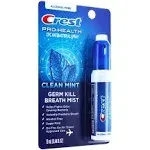 Crest Pro-Health | Portable Alcohol-Free CPC Mist with Clean Mint Flavor | Fights Odor-Causing Germs for Instant Fresh Breath - 1 Count (0.44oz) Breath Spray