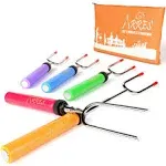 Dishwasher Safe Marshmallow Roasting Forks with Storage Bag - Ideal Camping Gear