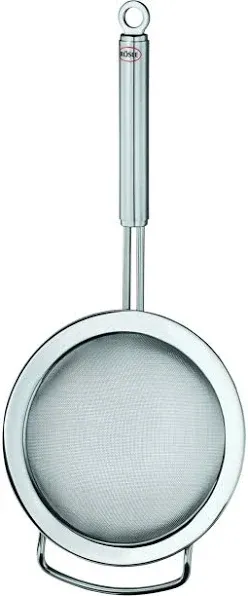 Rösle Stainless Steel Round Handle Kitchen Strainer, Fine Mesh, 7.9 Inch |