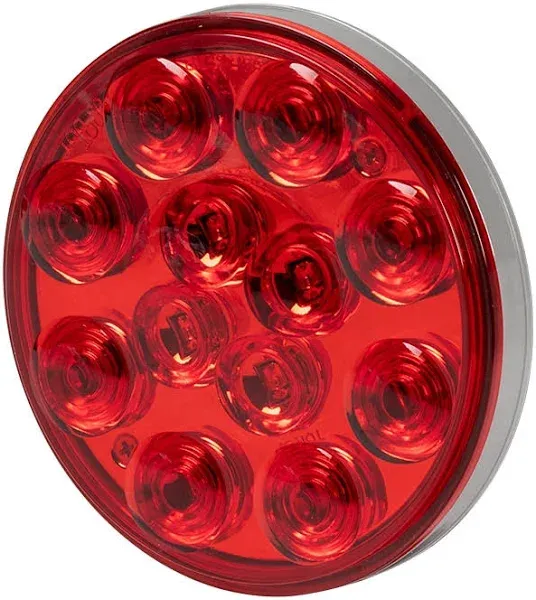 Red 4" Round LED Truck/Trailer Lights