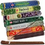 Hem 6 Bestselling Scents Incense Sticks Variety Pack - 20 sticks/scent