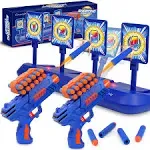 GMAOPHY Digital Shooting Targets with Foam Dart Toy Shooting Blaster, 4 Targets Auto Reset Electronic Scoring Toys, Shooting Toys for Age of 8 9 10+