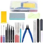 Rustark 21Pcs Modeler Basic Tools Craft Set Hobby Building Tools Kit for Gundam Car Model Building