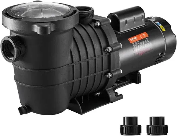 VEVOR Pool Pump 1.5HP 230V, Variable Dual Speed Pumps 1100W for Above Ground Poo