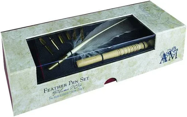 Authentic Models Feather Pen Set