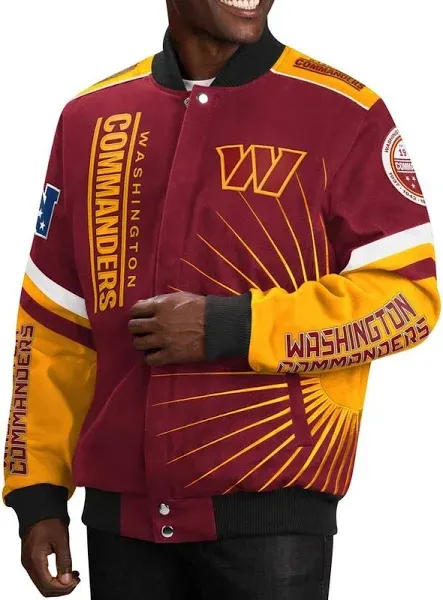 Football Fan Shop | Men&#039;s G-III Sports by Carl Banks Burgundy Washington Commanders Extreme Redzone Full-Snap Varsity Ja | Realry