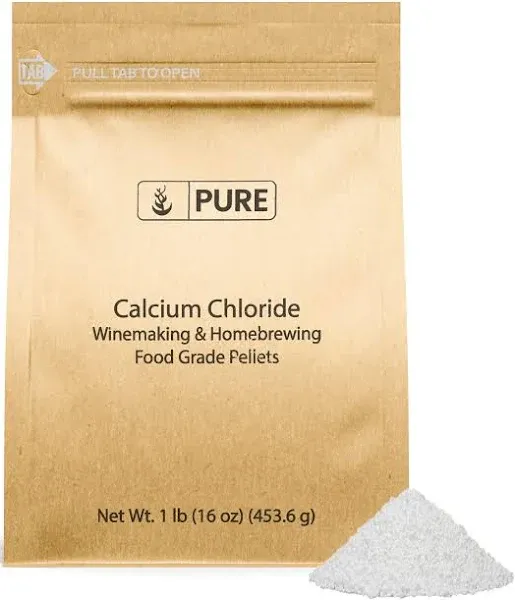 Pure Original Ingredients Calcium Chloride (2 lb) Food Safe, For Wine Making, Home Brew, & Cheese Making