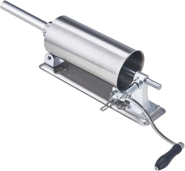 Manual Sausage Stuffer, 2.5 L / 6 LBS Horizontal Sausage Machine with U-type Cla