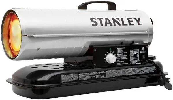 STANLEY 80,000 BTU Kerosene/Diesel Forced Air Heater with Thermostat