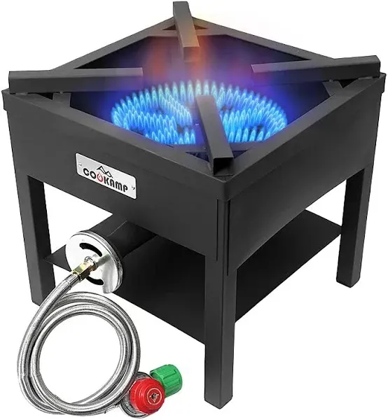 COOKAMP High Pressure Banjo 1-Burner Outdoor Propane Gas Cooker