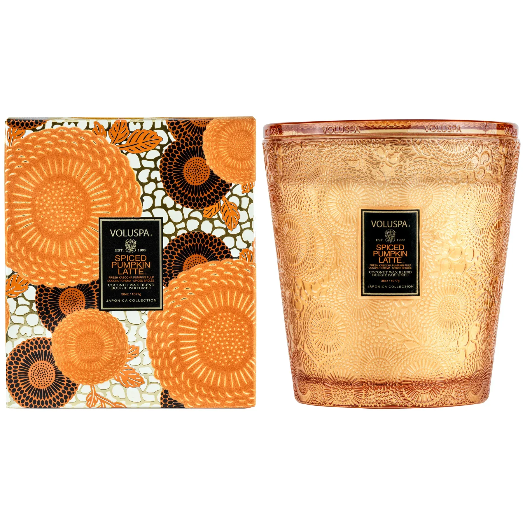 Voluspa Spiced Pumpkin Latte Wick Hearth Candle