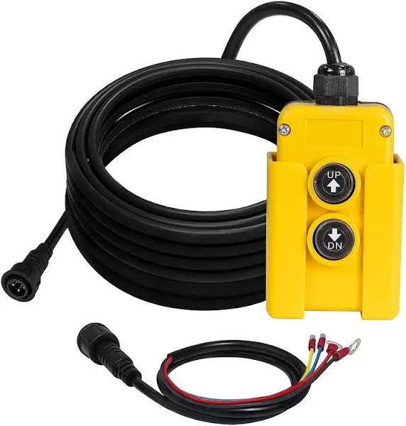 Dump Trailer Remote Control Switch 4 Wire For 12V Double Acting Hydraulic Pump.