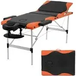 Massage Table Spa Bed Massage Bed 3 Fold 84 inch Height Adjustable Aluminium Massage Table Portable Facial Salon Tattoo Bed w/Face Cradle Carry Case