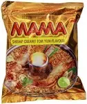 Mama Instant Noodle Creamy Tom Yum Spicy Flavor 3.17 Ounce Pack of 20