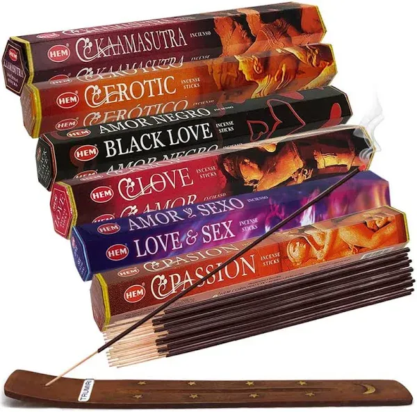 Hem Heavily Scented Incense Sticks Variety Pack with Trumiri Assorted Fragrances