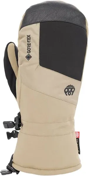 686 Men's Gore-TEX Linear Mitt - 3L Softshell Fabric with Micro Tricot Lining and Hex-Grip Palm - Water & Weather Resistant