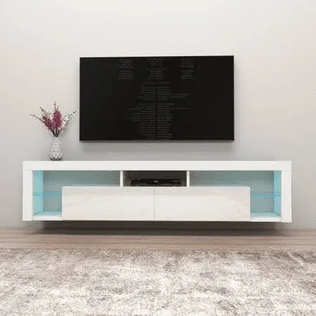 Meble Furniture & Rugs Milano 200 Wall Mounted Floating TV Stand