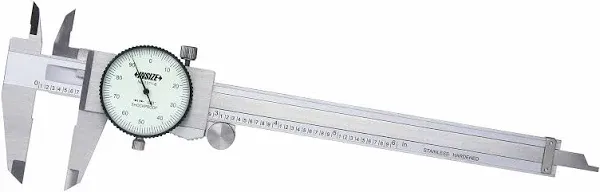 6&#034; Premium Dial Caliper .100 Per Rev - Shock Proof 1 Year Warranty Insize