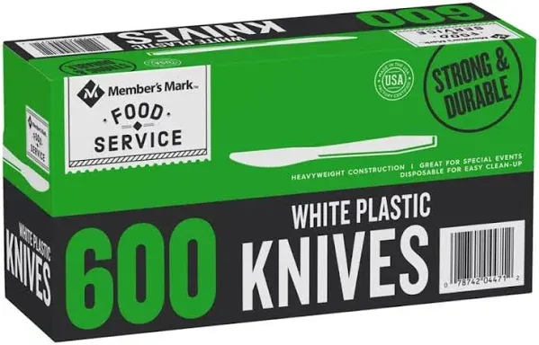 Member's Mark Plastic Knives