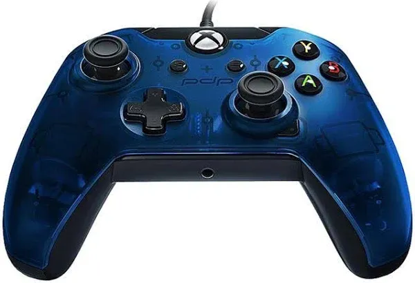 Xbox One PDP 048-082-NA Wired Controller - Blue