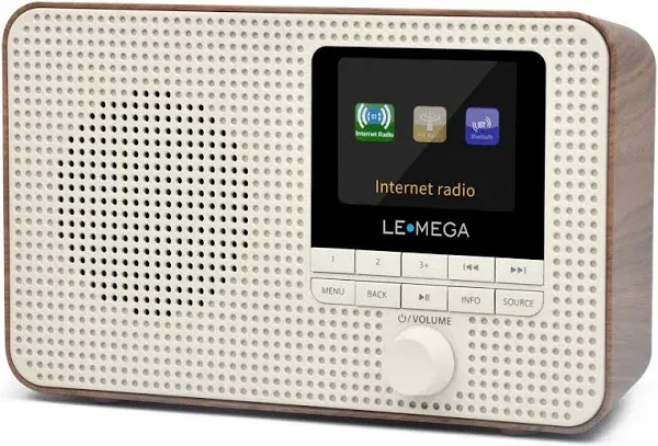 LEMEGA IR1 Portable Wifi Internet Radio,Fm Digital Radio,Bluetoot<wbr/>h Speaker,Dual 