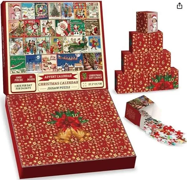 Christmas Calendar Advent Calendar Jigsaw Puzzle