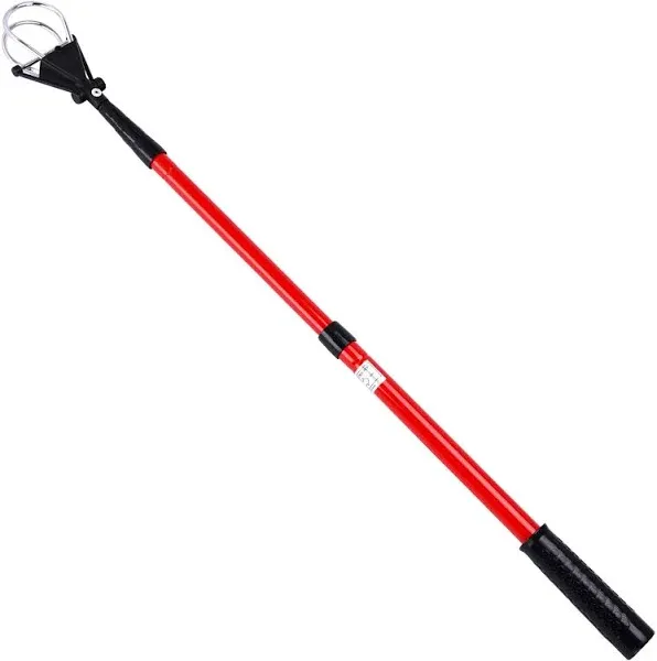 Effekt Manufaktur Premium Telescopic Golf Ball Retriever 23''L Black & Red