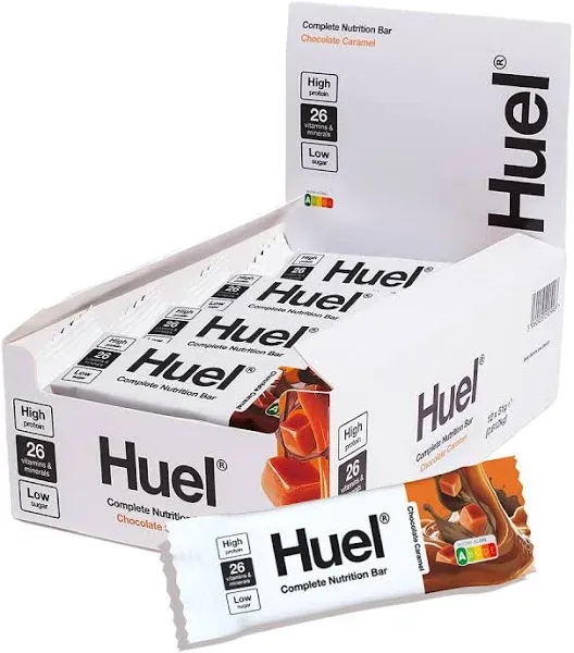 Huel Complete Nutrition Vegan Protein Bars Chocolate 13g Protein, 27 Vitamins and Minerals