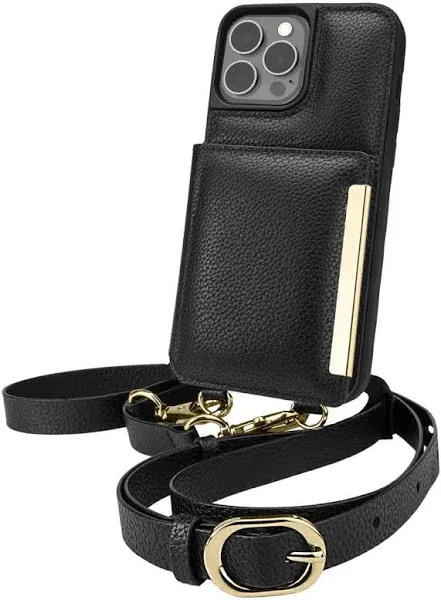 Smartish iPhone 13 Crossbody Wallet Case for Women - Dancing Queen [Purse/Clutch with Detachable Strap & Wristlet] Protective Cover with Credit Card Holder - Chef's Special