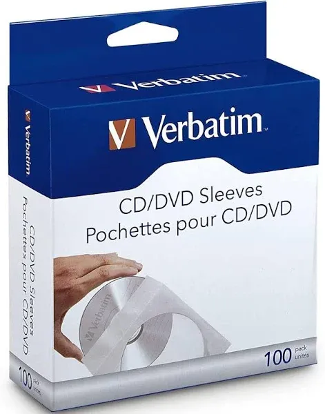 Verbatim CD/DVD Paper Sleeves 49976