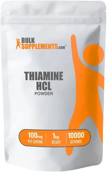 BulkSupplement<wbr/>s Thiamine HCl (Vitamin B1) Powder 100g - 100mg per Serving