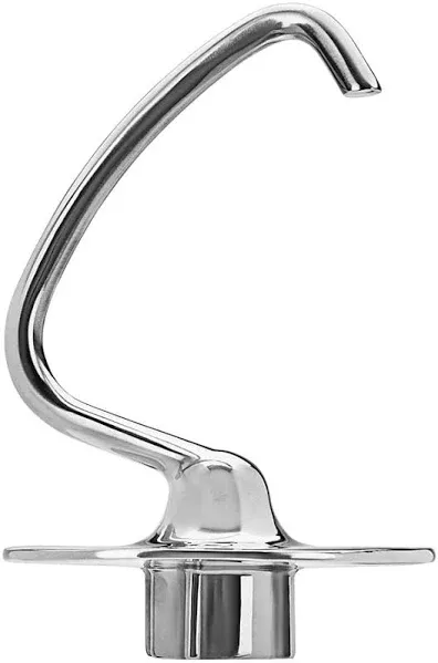 Stainless Steel Dough Hook for KitchenAid 4.5/5 Quart Tilt-Head Stand Mixer, Fit for Classic, Classic Plus and Artisan Serie K45SS, KSM75, KSM90, KSM95, KSM150, Heavy Duty and Dishwasher Safe