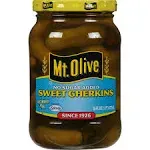 Mt. Olive No Sugar Added Sweet Gherkins 16 fl oz.