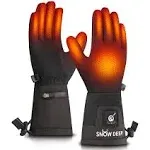 Snow Deer Heated Glove Liners Men Women,Rechargeable Battery Heated Motorcycle Ski Snow Warmer Gloves