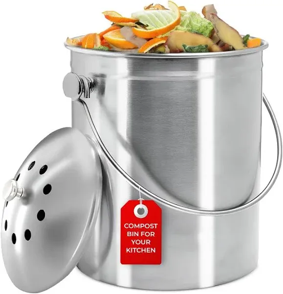 Epica Stainless Steel Compost Bin