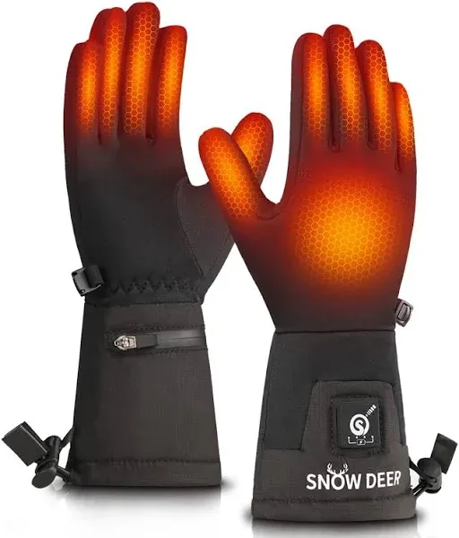 Heated Glove Liners Men Women,Rechargeable Battery Heated Motorcycle Ski Snow Warmer Gloves