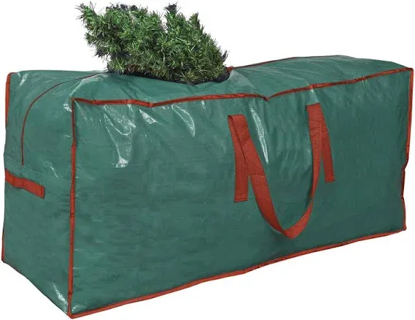 ProPik Christmas Tree Storage Bag | Fits Up to 7 ft. Tall Disassembled Tree | 45" x 15" x 20" Holiday Artificial Tree Storage Case | Perfect Xmas Storage Container with Handles and Sleek Zipper (Red)