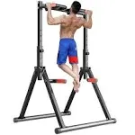 DOBESTS Foldable Power Tower Dip Station Pull Up Bar Station Adjustable Multifunction Fitness Tower Station Training Equipment Home Outdoor, Stable