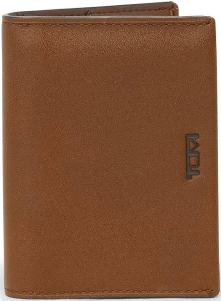 TUMI - Nassau L-Fold - Card Holder Wallet for Men & Women - With ID Window - Nappa Leather Material -Embossed Black