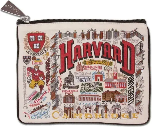 Catstudio Harvard University Collegiate Zipper Pouch Purse