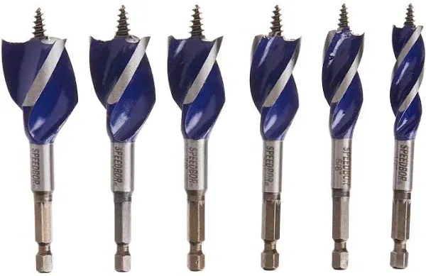 Tools  SPEEDBOR Drill Bit Set for Wood, 4-Inch, 6-Piece (1877239)