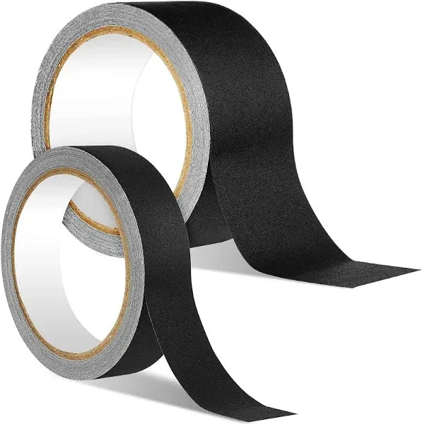 2 Pieces Cloth Bookbinding Repair Tape, 1 Inch And 2 Inch Bookbinding Tape 15 Yard Roll For Daily Supplies, Black Ruran