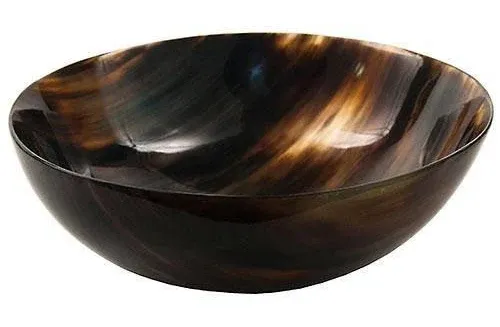 Parker Genuine Ox Horn Palm Lathering Shave Bowl