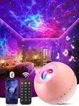 PIKOY Star Projector Galaxy Light Projector, 15 Colors Galaxy Projector for Bedroom, 15 White Noises Star Lights for Ceiling Projector Starlight