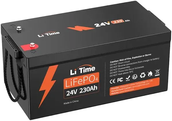 Litime 24V 230Ah LiFePO4 Battery