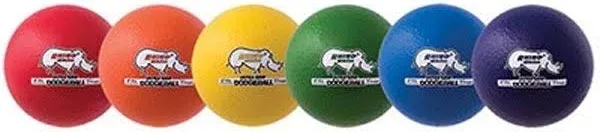 Champion Sports Rhino Skin Low Bounce Ultra Grip Dodgeball Set