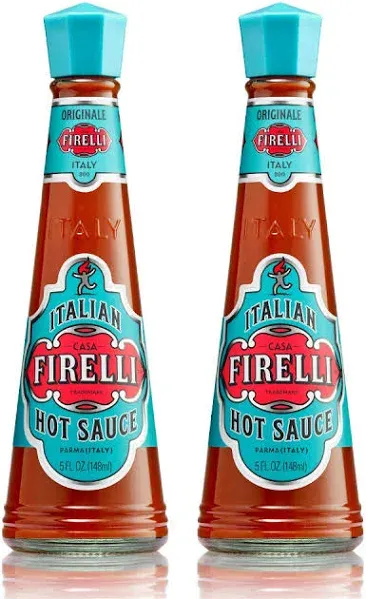 FIRELLI Italian Hot Sauce | 5oz Bottle (Pack of 2) | Perfect Kick for Pizza, Ram