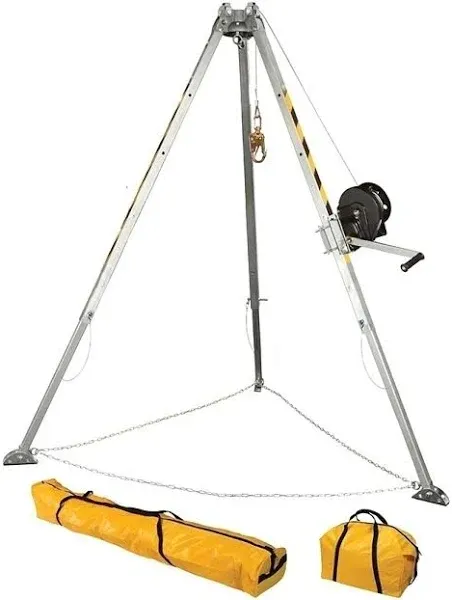 FallTech 8' Confined Space Tripod Kit with Personnel Winch | 7507