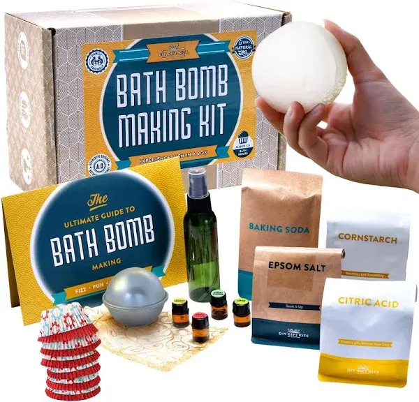 Bath Bomb Making Kit for Kids Make 12 All Natural Bath Bombs at Home Made in